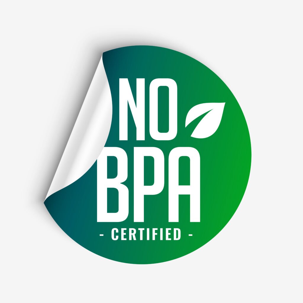 logo NO BPA CERTIFIED em fundo verde.
